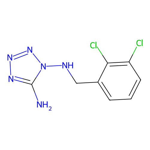 N~1~-(2,3-dichlorobenzyl)-1H-tetrazole-1,5-diamine structure