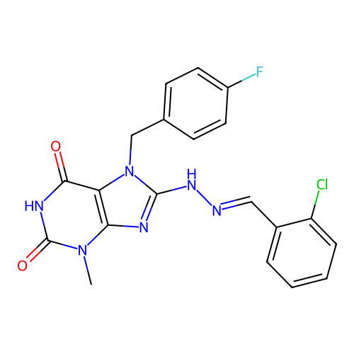C20H16ClFN6O2 structure