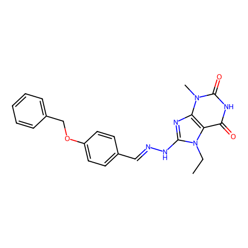 C22H22N6O3 structure
