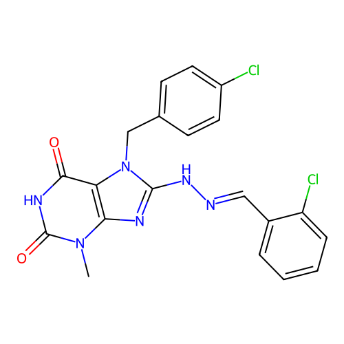 C20H16Cl2N6O2 structure