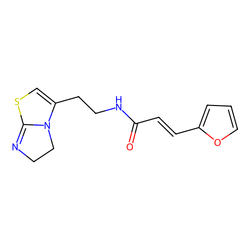(E)-N-(2-(5,6-dihydroimidazo[2,1-b]thiazol-3-yl)ethyl)-3-(furan-2-yl)acrylamide structure