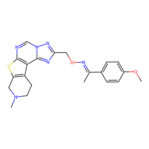 C21H22N6O2S structure