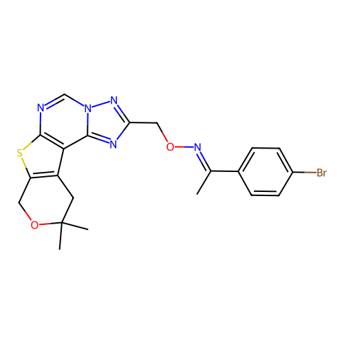 C21H20BrN5O2S structure