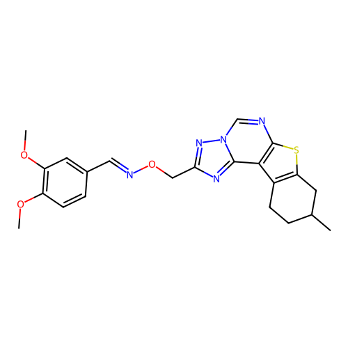 C22H23N5O3S structure