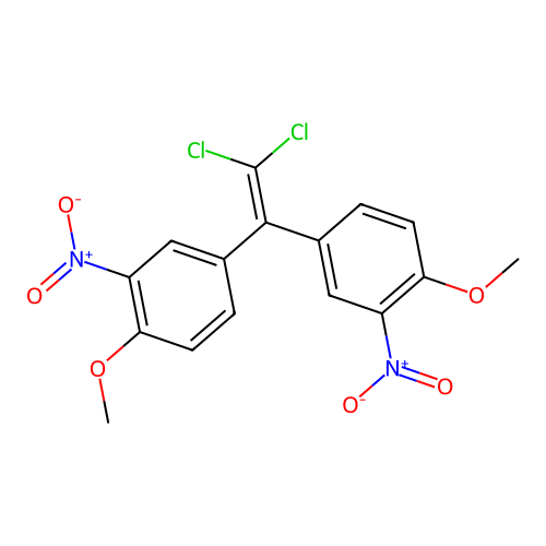 Benzene, 1,1'-(dichloroethenylidene)bis[4-methoxy-3-nitro- structure