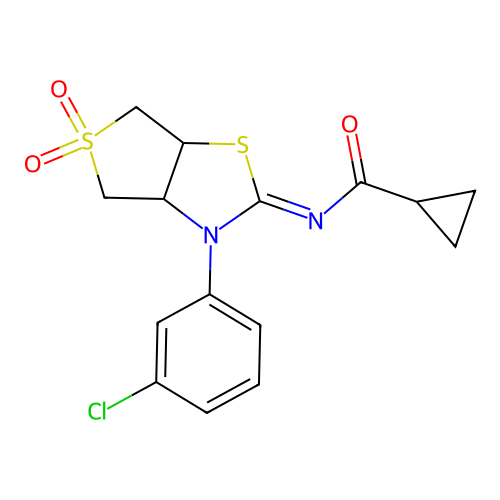 C15H15ClN2O3S2 structure