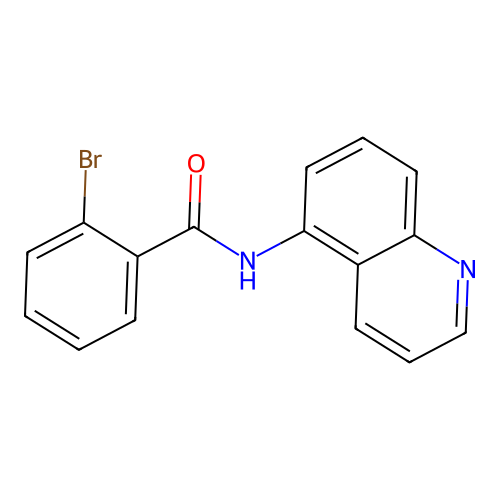 2-bromo-N-(5-quinolinyl)benzamide structure