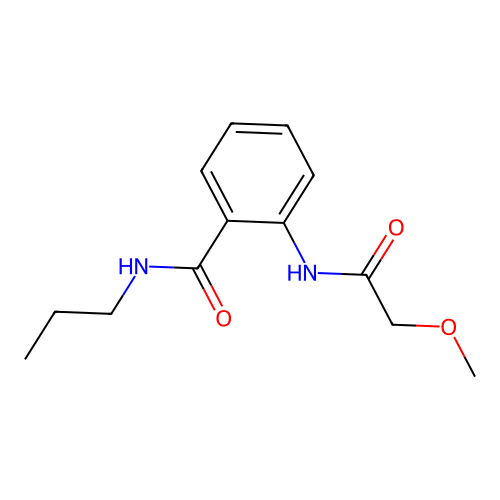 2-[(2-methoxyacetyl)amino]-N-propylbenzamide structure