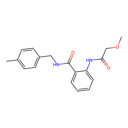 2-[(methoxyacetyl)amino]-N-(4-methylbenzyl)benzamide structure