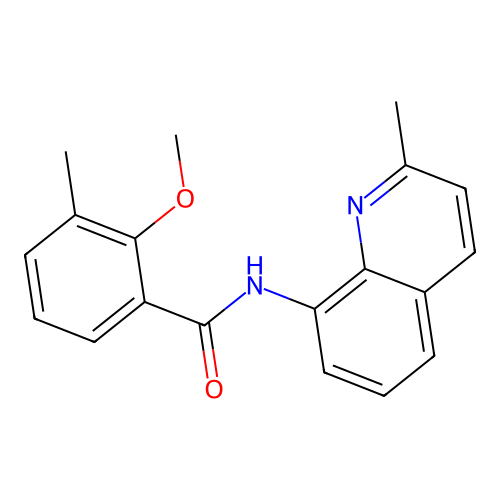 2-methoxy-3-methyl-N-(2-methylquinolin-8-yl)benzamide structure