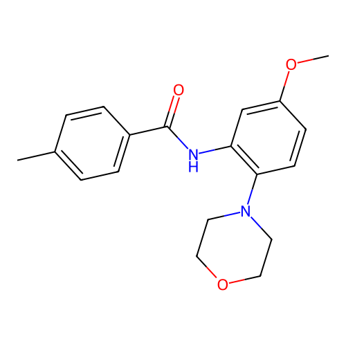 N-(5-methoxy-2-morpholin-4-ylphenyl)-4-methylbenzamide structure