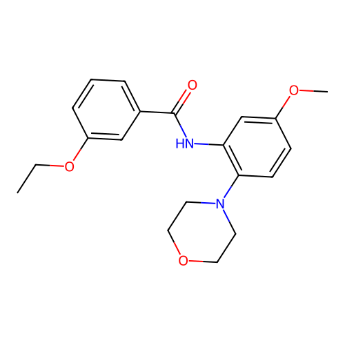 3-ethoxy-N-(5-methoxy-2-morpholin-4-ylphenyl)benzamide structure