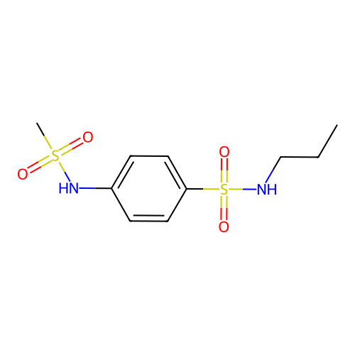 4-(methanesulfonamido)-N-propylbenzenesulfonamide structure