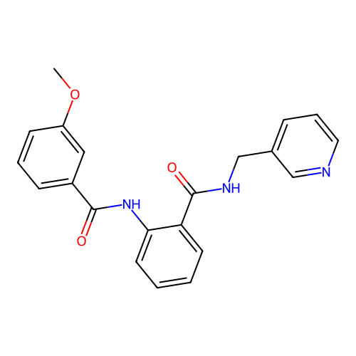 2-[(3-methoxybenzoyl)amino]-N-(pyridin-3-ylmethyl)benzamide structure