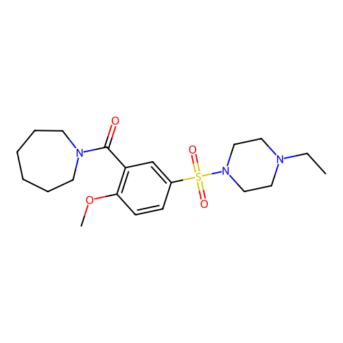 Azepan-1-yl{5-[(4-ethylpiperazin-1-yl)sulfonyl]-2-methoxyphenyl}methanone structure