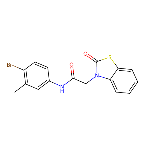 N-(4-bromo-3-methylphenyl)-2-(2-oxobenzo[d]thiazol-3(2H)-yl)acetamide structure
