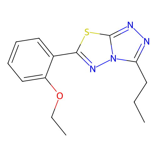 6-(2-Ethoxyphenyl)-3-propyl[1,2,4]triazolo[3,4-b][1,3,4]thiadiazole structure