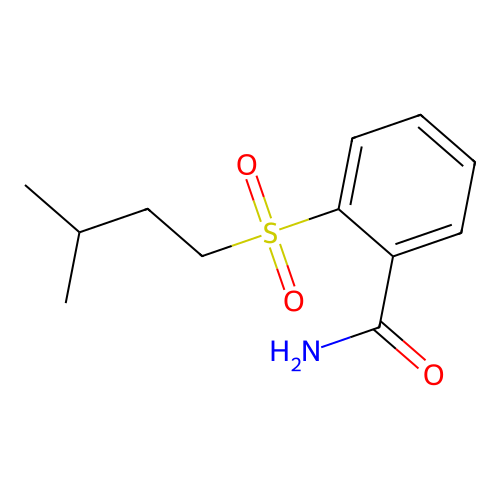 2-(3-Methylbutylsulfonyl)benzamide structure