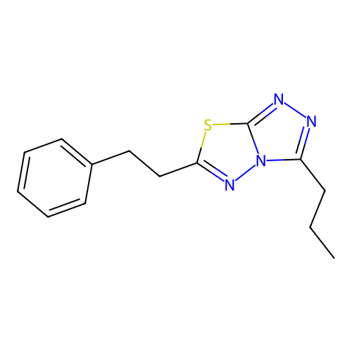 6-(2-Phenylethyl)-3-propyl[1,2,4]triazolo[3,4-b][1,3,4]thiadiazole structure