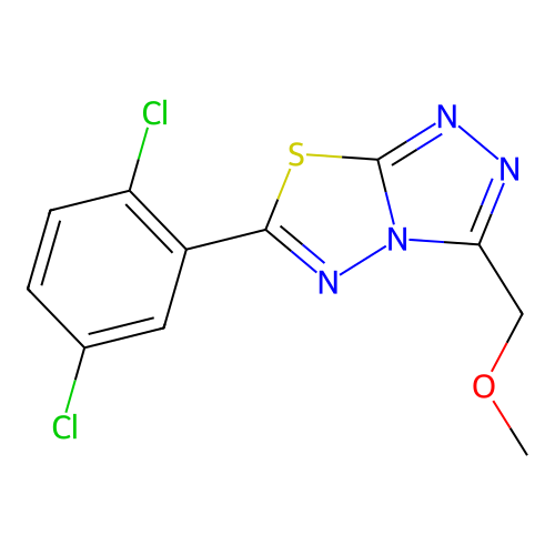 6-(2,5-Dichlorophenyl)-3-(methoxymethyl)[1,2,4]triazolo[3,4-b][1,3,4]thiadiazole structure