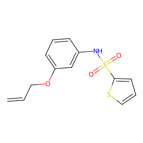 N-[3-(prop-2-en-1-yloxy)phenyl]thiophene-2-sulfonamide structure