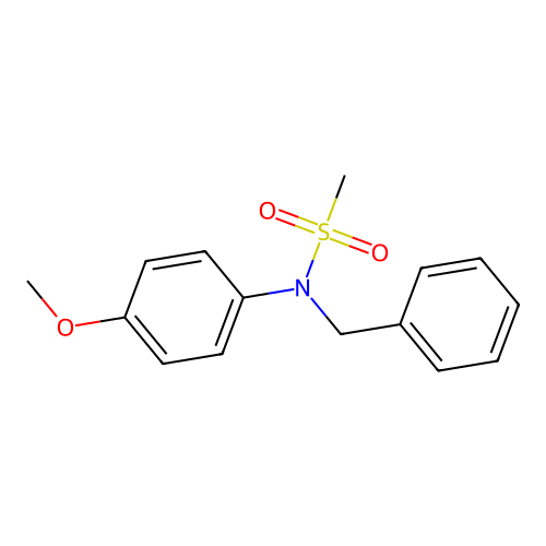 N-benzyl-N-(4-methoxyphenyl)methanesulfonamide structure