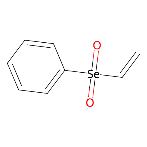 Benzene, (ethenylselenonyl)- structure