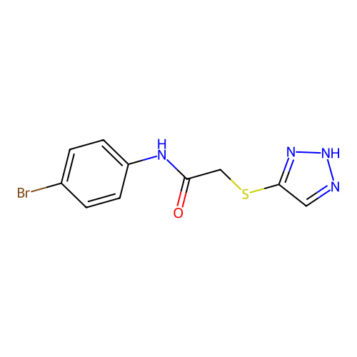 N-(4-bromophenyl)-2-(2H-triazol-4-ylsulfanyl)acetamide structure