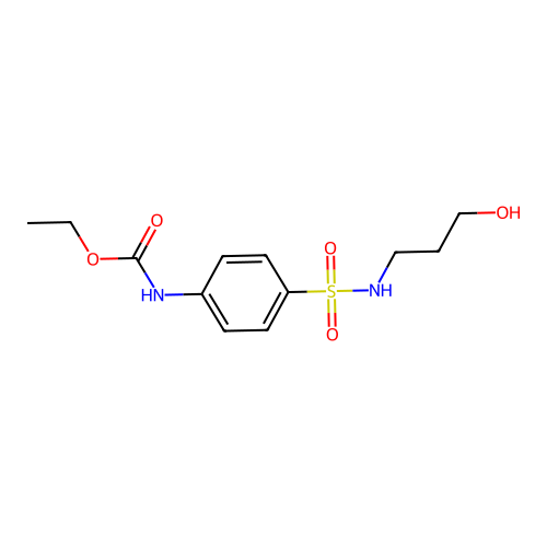 Ethyl {4-[(3-hydroxypropyl)sulfamoyl]phenyl}carbamate structure