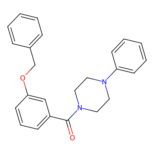 (3-Phenylmethoxyphenyl)-(4-phenylpiperazin-1-yl)methanone structure