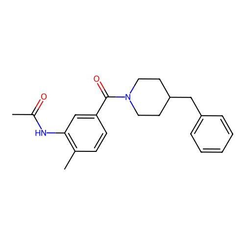 N-[5-(4-benzylpiperidine-1-carbonyl)-2-methylphenyl]acetamide structure