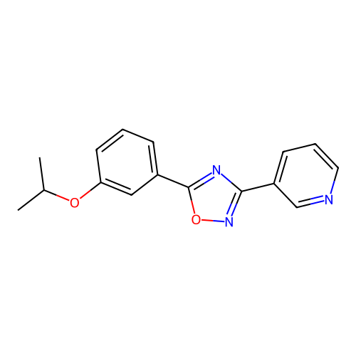 5-(3-Propan-2-yloxyphenyl)-3-pyridin-3-yl-1,2,4-oxadiazole structure