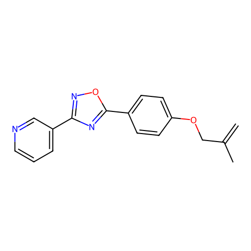 5-[4-(2-Methylprop-2-enoxy)phenyl]-3-pyridin-3-yl-1,2,4-oxadiazole structure