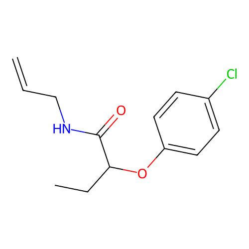2-(4-chlorophenoxy)-N-prop-2-enylbutanamide structure