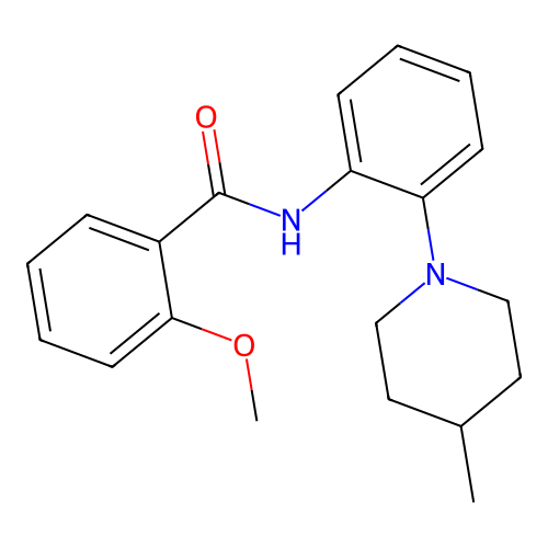 2-methoxy-N-[2-(4-methylpiperidin-1-yl)phenyl]benzamide structure