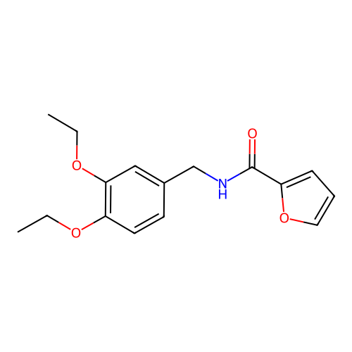 N-(3,4-diethoxybenzyl)furan-2-carboxamide structure