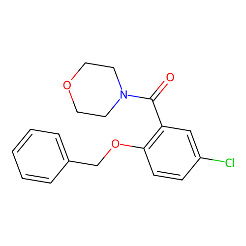 (5-Chloro-2-phenylmethoxyphenyl)-morpholin-4-ylmethanone structure