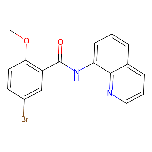 5-bromo-2-methoxy-N-quinolin-8-ylbenzamide structure