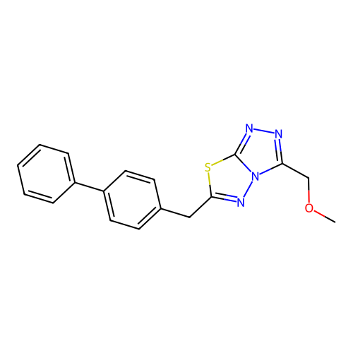 C18H16N4OS structure