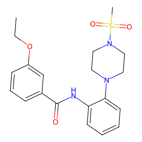 3-ethoxy-N-[2-(4-methylsulfonylpiperazin-1-yl)phenyl]benzamide structure