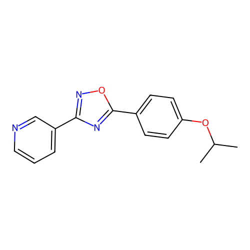 5-(4-Propan-2-yloxyphenyl)-3-pyridin-3-yl-1,2,4-oxadiazole structure