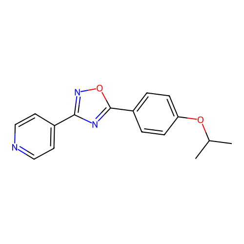 5-(4-Propan-2-yloxyphenyl)-3-pyridin-4-yl-1,2,4-oxadiazole structure