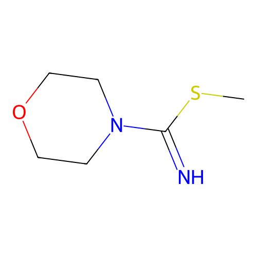 4-Morpholinecarboximidothioic acid, methyl ester structure