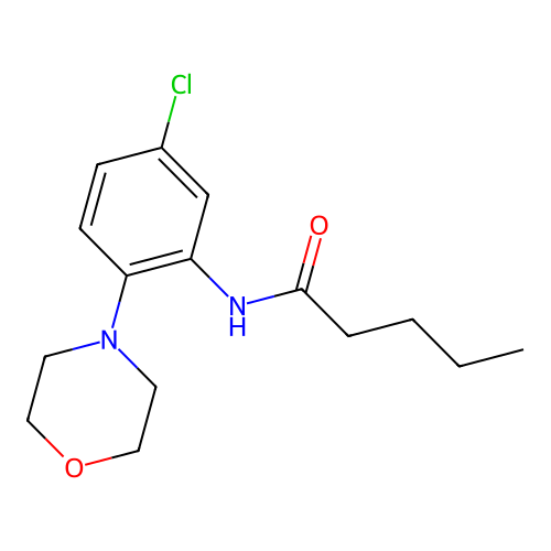 N-(5-chloro-2-morpholin-4-ylphenyl)pentanamide structure