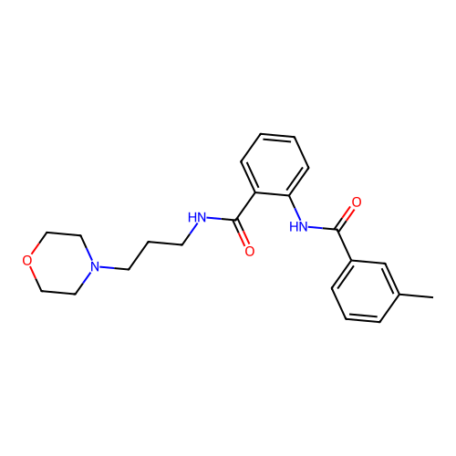 2-[(3-methylbenzoyl)amino]-N-(3-morpholin-4-ylpropyl)benzamide structure