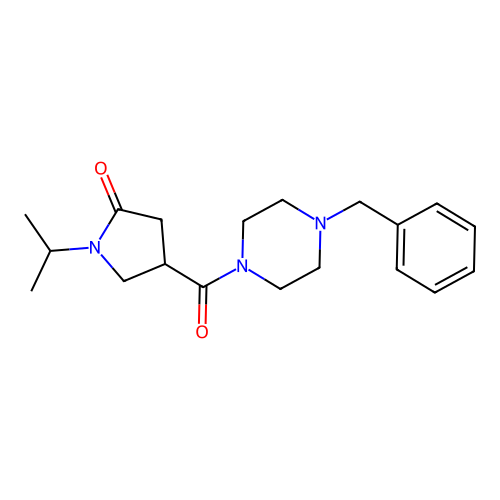 4-(4-Benzylpiperazine-1-carbonyl)-1-propan-2-ylpyrrolidin-2-one structure