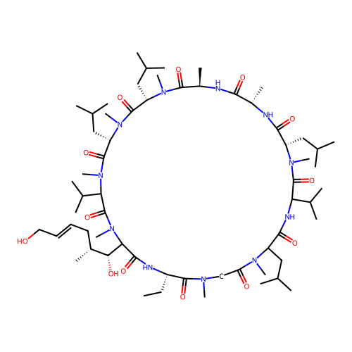 cyclosporine metabolite M17 structure