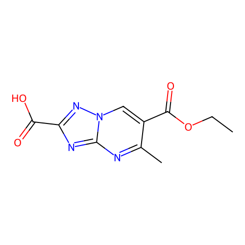 6-(Ethoxycarbonyl)-5-methyl[1,2,4]triazolo[1,5-a]pyrimidine-2-carboxylic acid structure