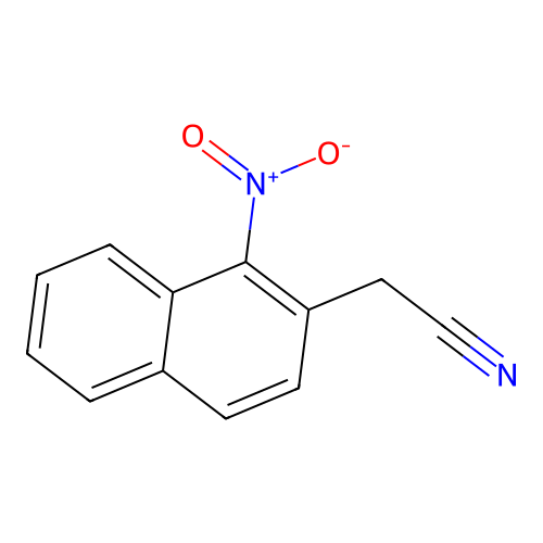 2-Naphthaleneacetonitrile, 1-nitro- structure