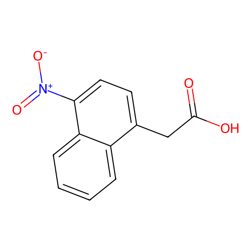 4-Nitronaphthalene-1-acetic acid structure